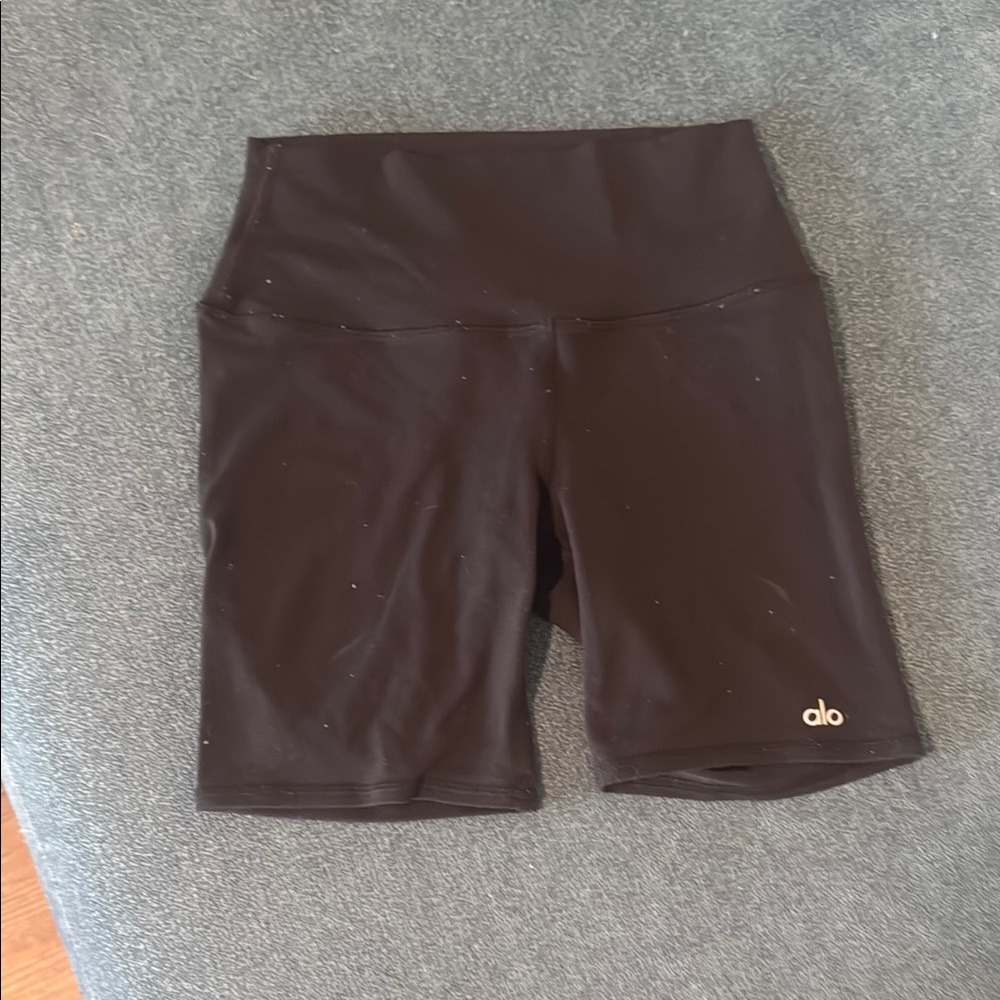 ALO Yoga Black High-Waist Bike Shorts